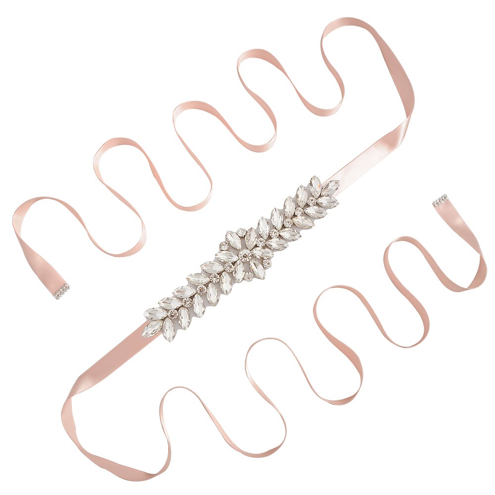 Trixy S69 Prachtige Strass Riem Bruiloft Riem Bruidsjurk Accessoires Huwelijk Bruids Sjerpen Bruiloft Bruids Riem Voor Bruiden: vintage pink
