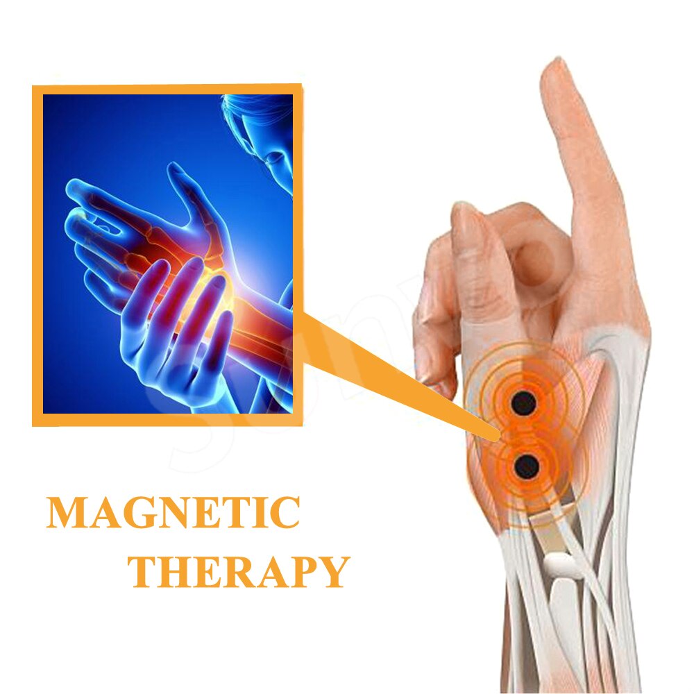 Sunvo magnetterapi håndledshandske til arthritis tenosynovitis tryk smertelindring massage tommelfingerstøtte handsker seler indsatser