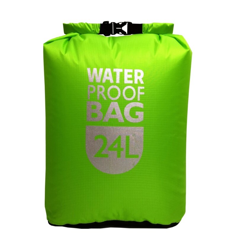 1pc worek wodoszczelny Dry Bag pakiet pływanie spływ kajakowy torby Trekking pływający żeglarstwo kajakarstwo żeglarstwo odporność na wodę suche worki: Green 24L