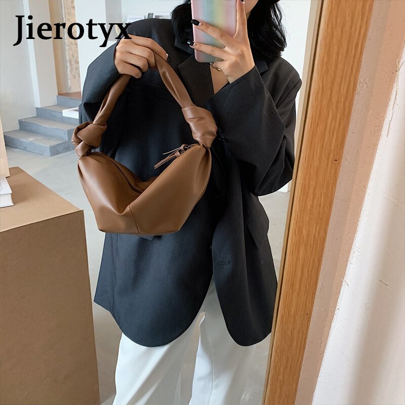 JIEROTYX Chic Alta Qualidade Senhoras De Couro Bolsas Casuais Sacos de Viagem de Moda Feminina Do Punk Bolsas Versáteis Totes 2020 Sac: white