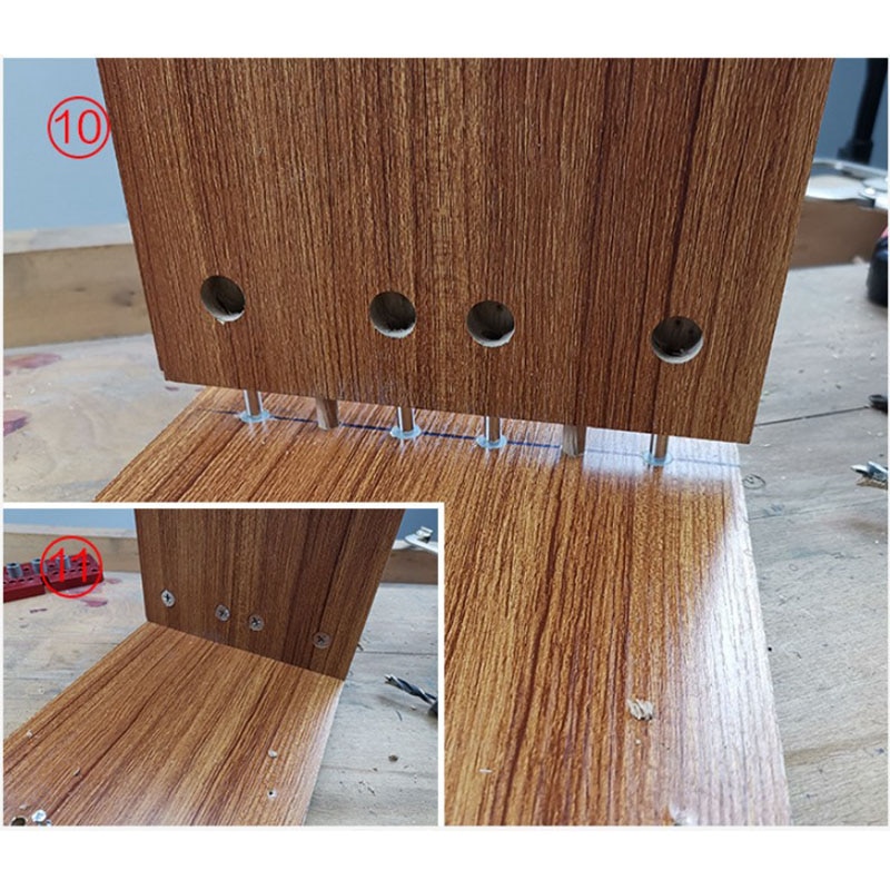 Wood Doweling Drill Guide Kit Drilling Locator Self Centering Hole Puncher tools Vertical Pocket Hole Jig Woodworking tools