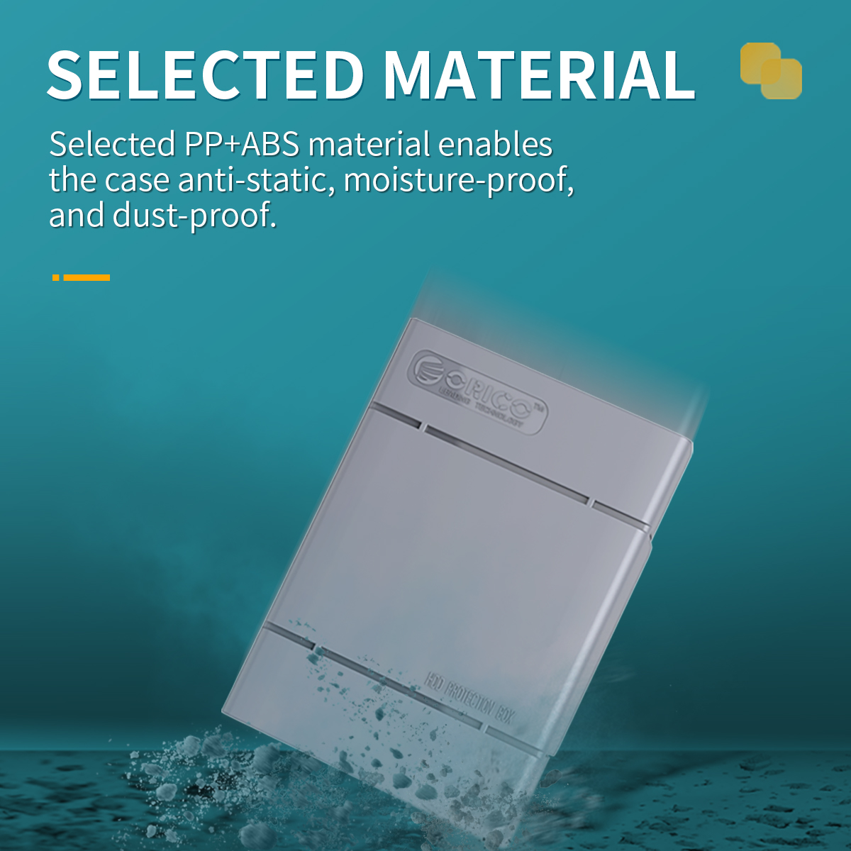 Orico Php Harde Schijf Beschermende Doos Draagbare Pp 3.5-Inch Harde Schijf Beschermende Doos Waterdichte Externe Harde Schijf Opslag doos