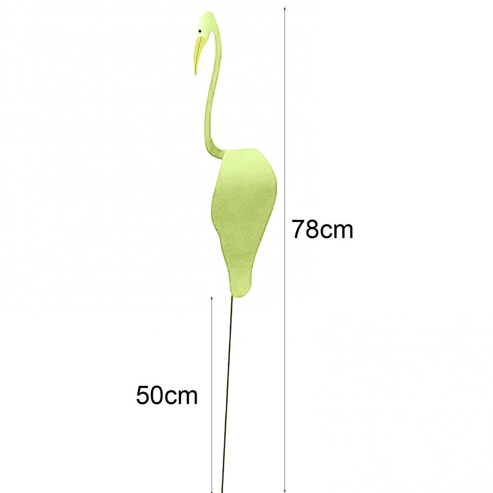 80% Swirl Vogel Flamingo Swan Grillige Dynamische Vogel Lichte Swing Wind Tuin Decor Dynamische Swing Langs Met Wind Creatieve