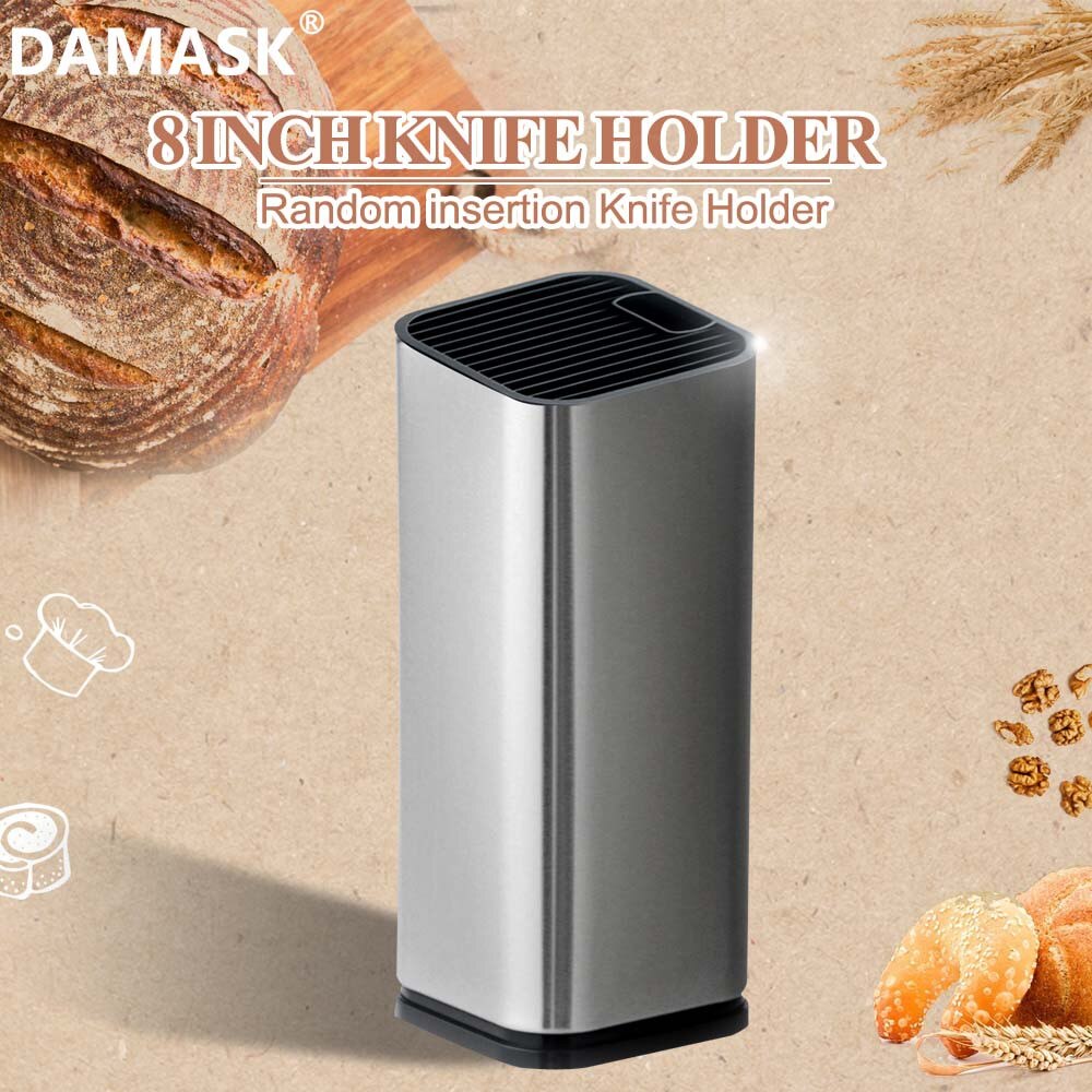 Adamaszek najlepszy nóż szefa kuchni uchwyt ze stali nierdzewnej mikser kuchenny o dużej pojemności sztućce blok Sooktops uchwyt na łopatkę narzędzia