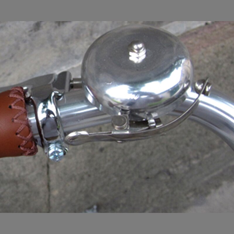 Bicycle Retro Car Bell Leisure Bicycle Dialing Bell Aluminum Silver Golden Coffee Brown Bike Bell Bike Accessories Bike Horn