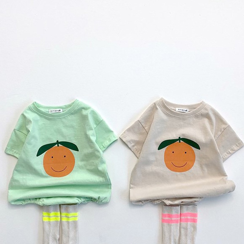 Milancel Baby Kleding Korte Mouwen Baby Meisjes Een Stuk Fruit Patroon Baby Jongens Bodysuits Pure Katoenen Baby Outfit