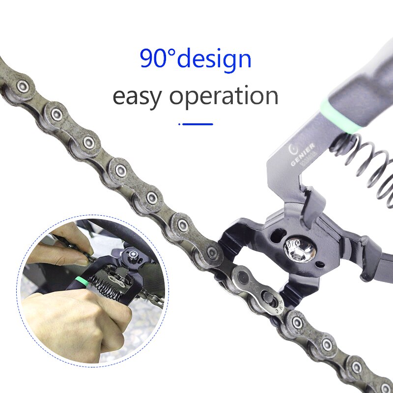 Genier B336028 Bike Chain Magische Knop Klem Remover En Sluit Gereedschap Ketting Reparatie Tools Multipurpos Master Link Tang-Trident