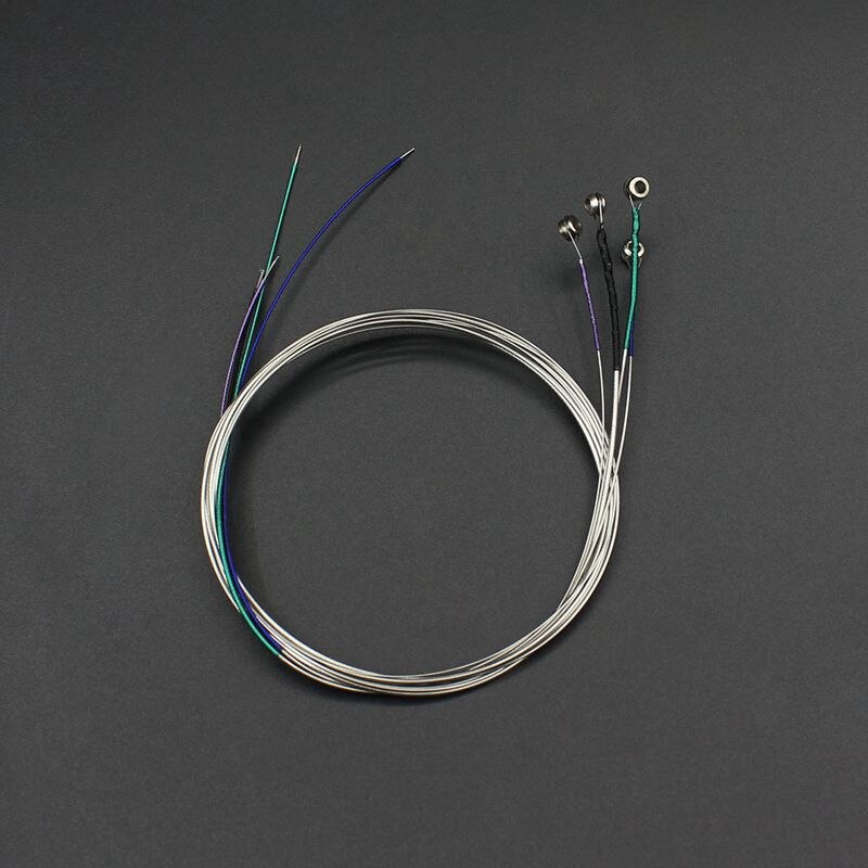 V70 violasaiten, vernickelt, verchromt, umsponnen, adgc-komplettset, drahtkugelende