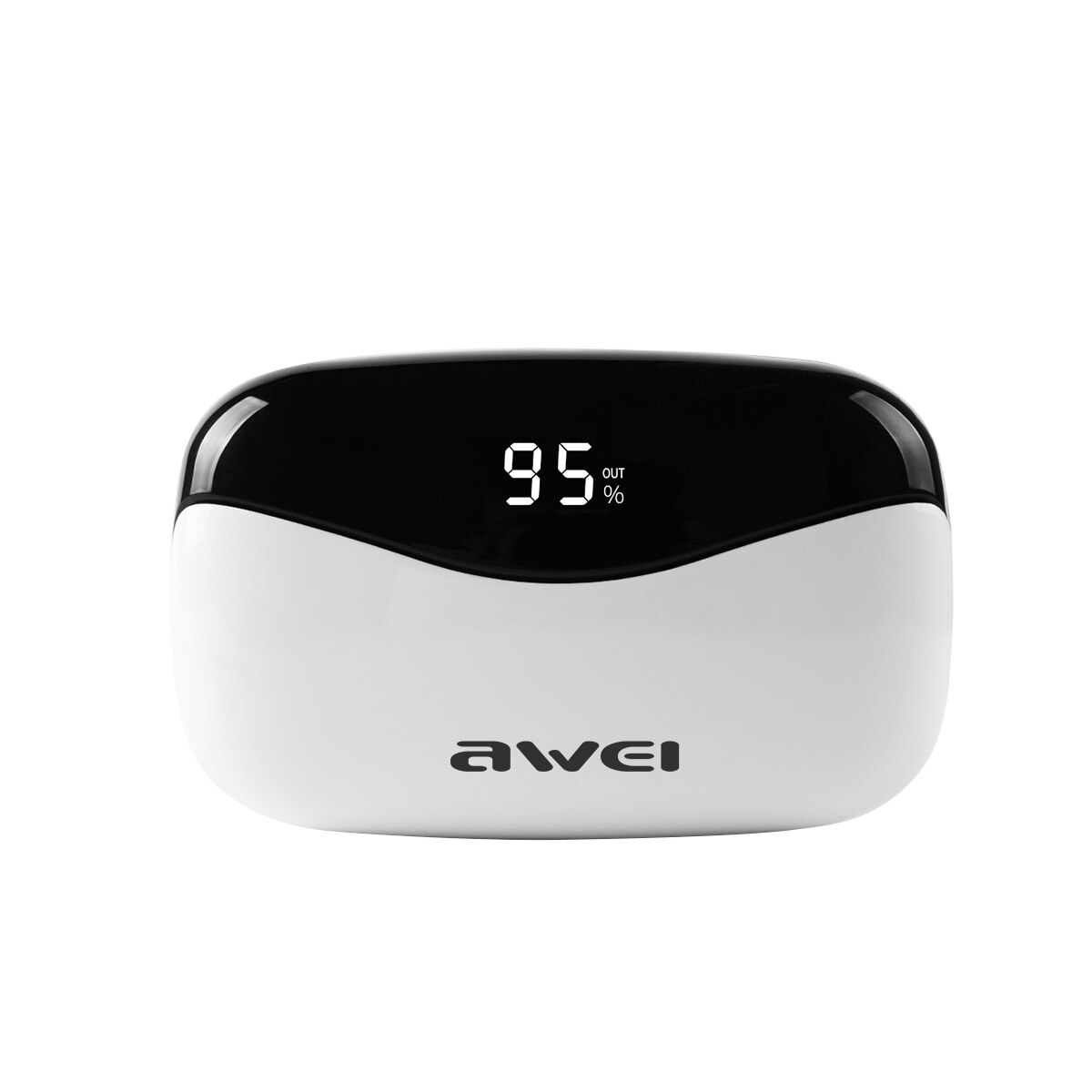 AWEI T19 Waterproof True Wireless Earbuds TWS Bass Bluetooth5.0 Gaming Earbuds Powerful HiFi Sound With Dual Mic: T19WHITE
