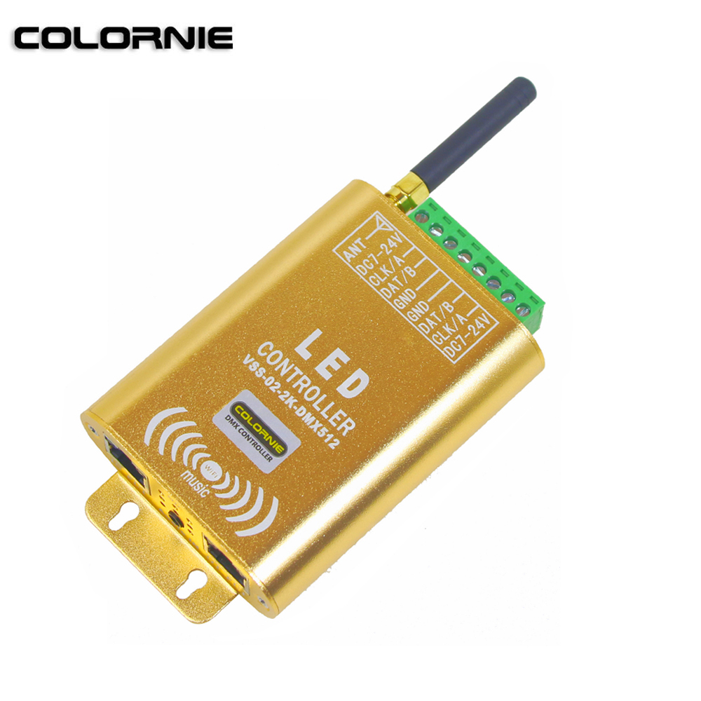 Wifi Music Controller Strip Light SPI Controller 2048 Pixel LED Digital Addressable Controller For Led Strip Light