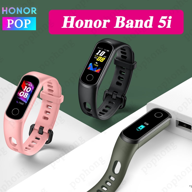 Huawei Honor Band 5i Smartband sang oxygène coeur rage ftness sommeil tracker USB Charge