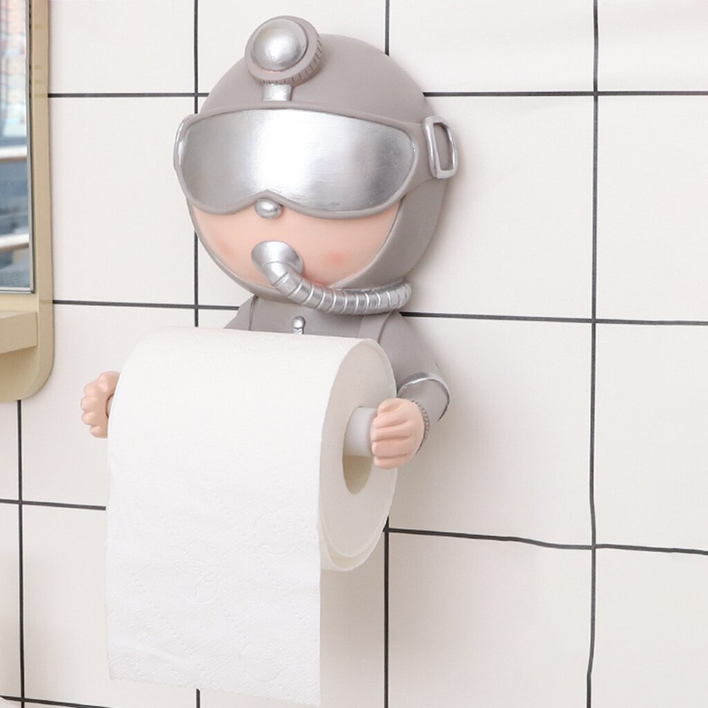 Funny Diver Shape Toilet Paper Holder Home Tissue Storage Stand Rack Hanger