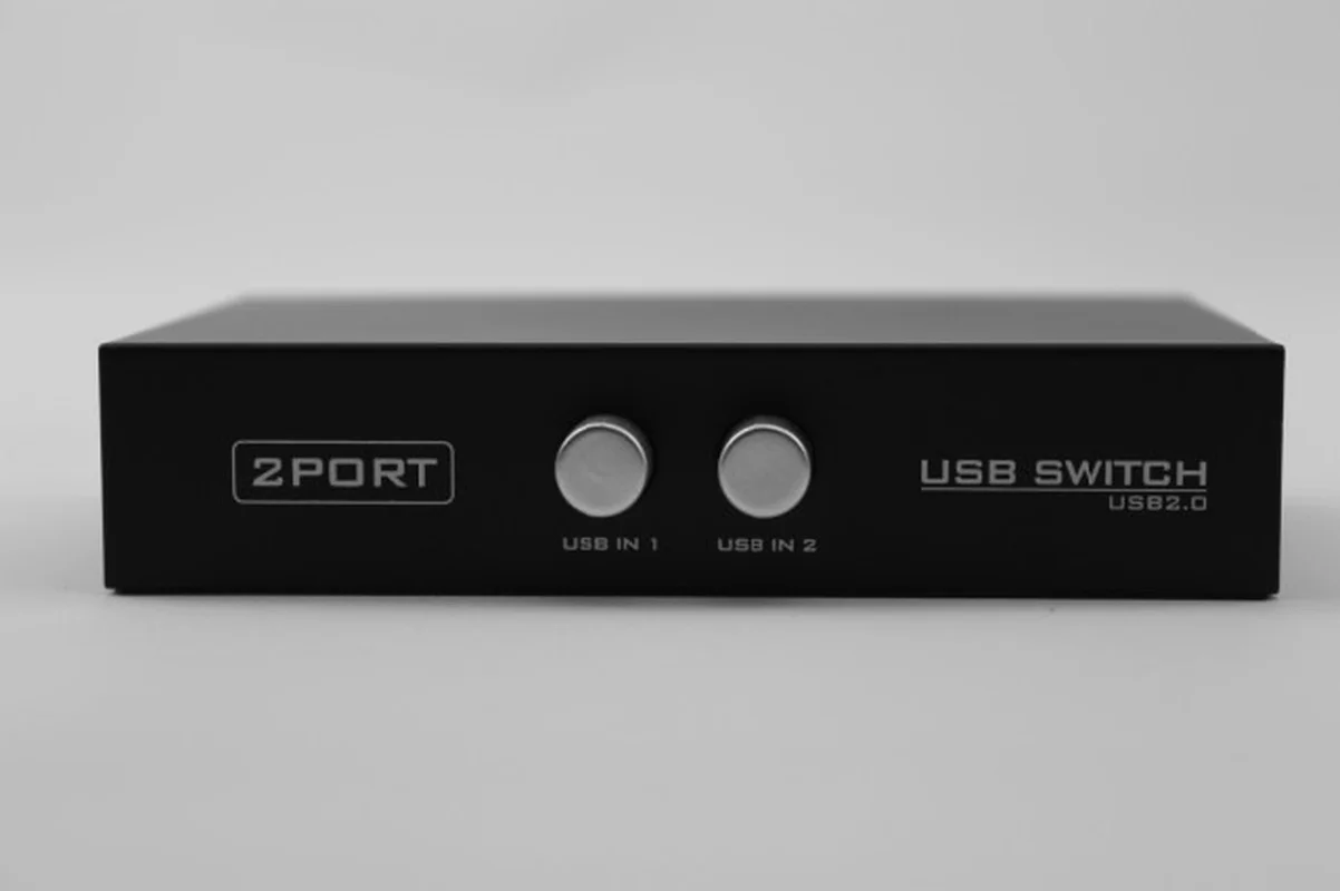 2 Port Manual USB 2.0 Sharing Device Switch Box for 2 Computer To Share 1 Printer Scanner