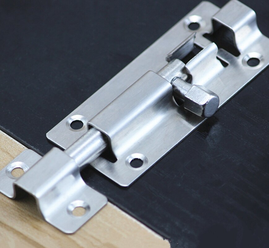 stainless steel Sliding bolt door lockSafety Lock for wooden doors protection gate latch furniture accessories