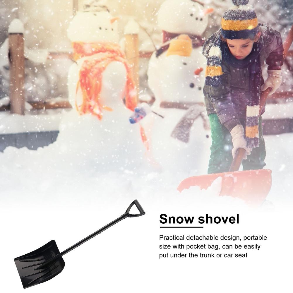Pelle à neige amovible Portable multifonctionnelle, outil de nettoyage de neige d&#39;hiver robuste avec Exc