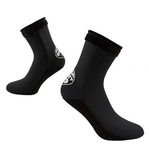 1 par 3mm Unisex de buceo neopreno Scubaing surf snorkel calcetines de baño botas deportes al aire libre accesorios: Black / XS
