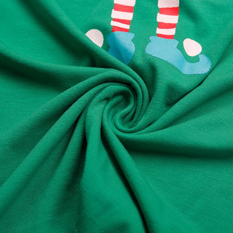 Family Look Christmas Matching Outfits Pajamas Sets Red Striped Socks Cartoon Printed Sleepwear Kid Adult Pyjamas Homewear