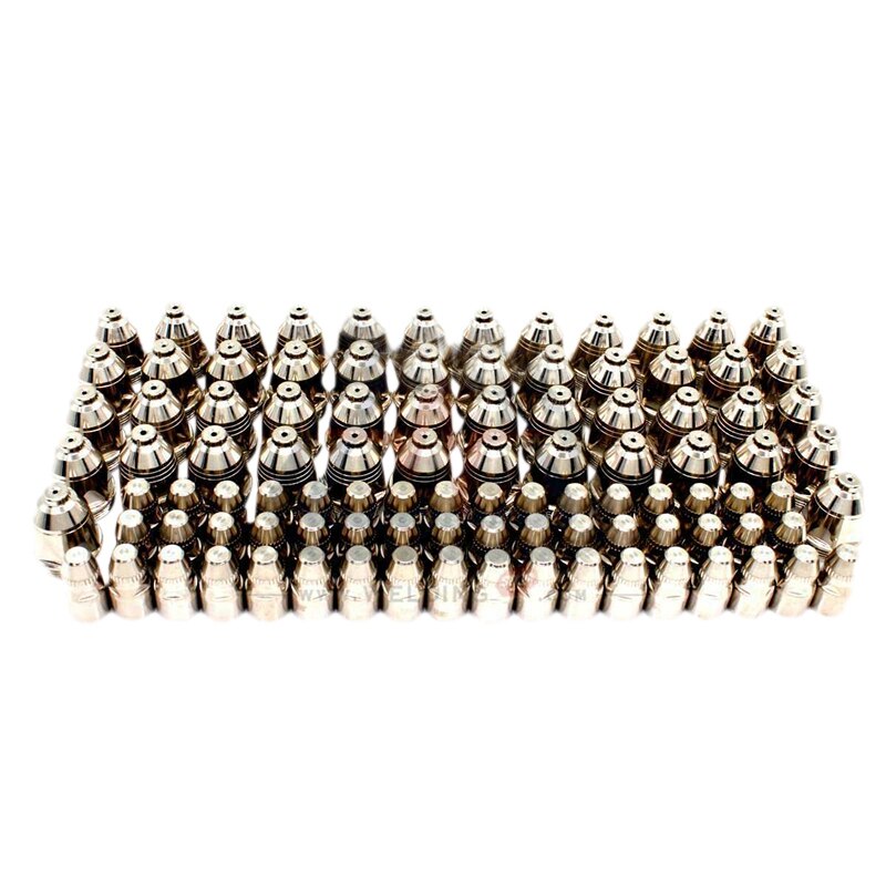 P80 Ongewervelde Plasma Cutter Snijden Plasma Verbruiksartikelen Snijbrander Accessoires Nozzle Tips Elektrode Cnc 100Pk: Default Title