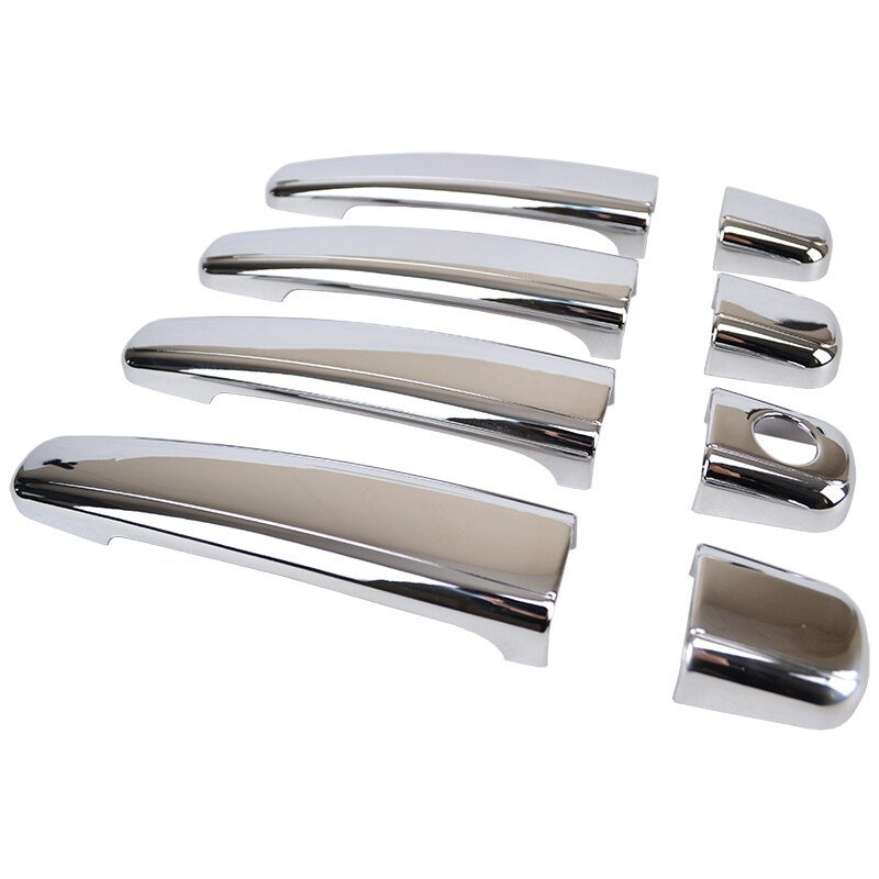 ACCESSORIES FIT FOR PEUGEOT 307 CHROME SIDE DOOR HANDLE BAR COVER CATCH TRIM MOLDING CAP MOULDING 2001~ON