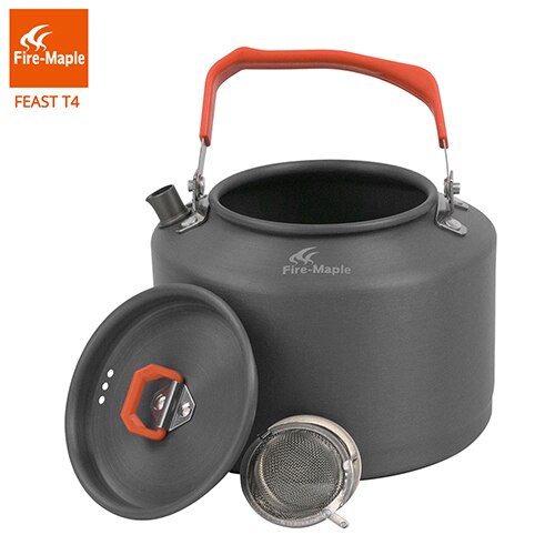 Feuer Ahorn draussen Camping Wasserkocher Kaffee Tee Topf Camping Toolswith Wärme nachweisen Griff und Tee-sieb 1,5 L FMC-T4: Ursprünglich Titel