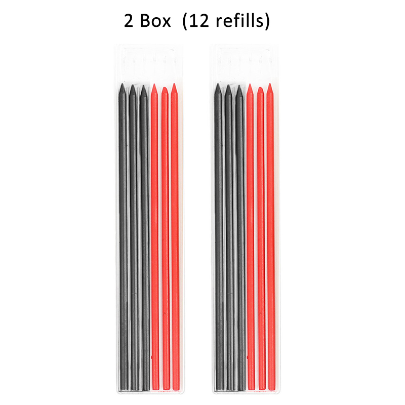Solide Tischler Bleistift mit Nachfüllung Blei und Gebaut-in Spitzer für Tiefe See Mechanische Bleistift ritzen Kennzeichnung Holzbearbeitung Werkzeug