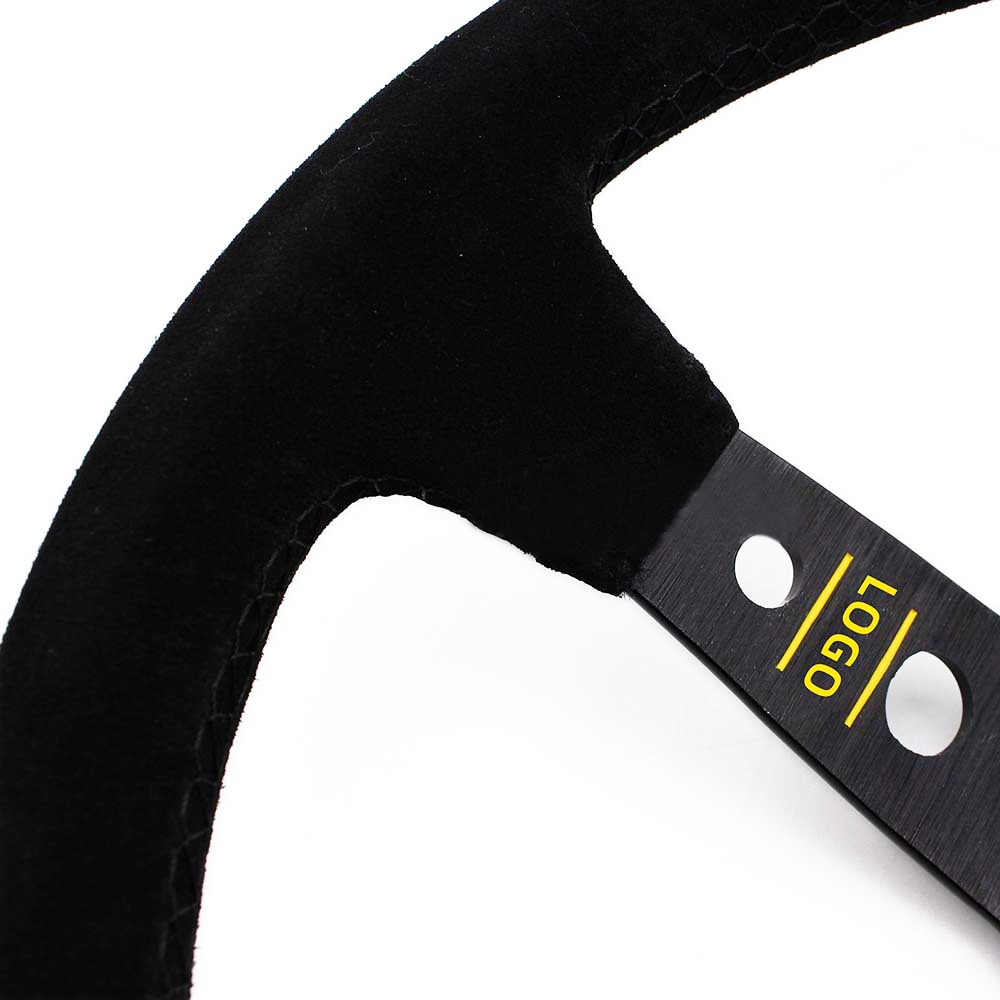 Universal 14'' Sport Steering wheel Suede leather steering wheel automobile race steering wheel 350mm