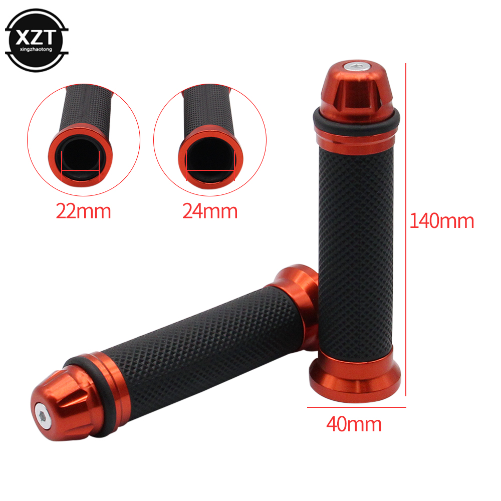 Motorcycle Grips Hand Rubber Pedal Biker Handlebar Clench Modified Handle Throttle Turn Grip Settle Handle Grips 22/24mm
