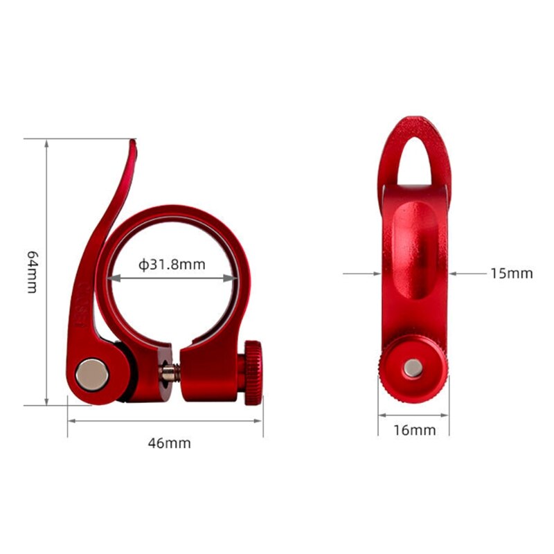 Bicycle Seatpost Clamps Quick Release 31.8mm Alloy Mountain Road Bike Seat Clamp