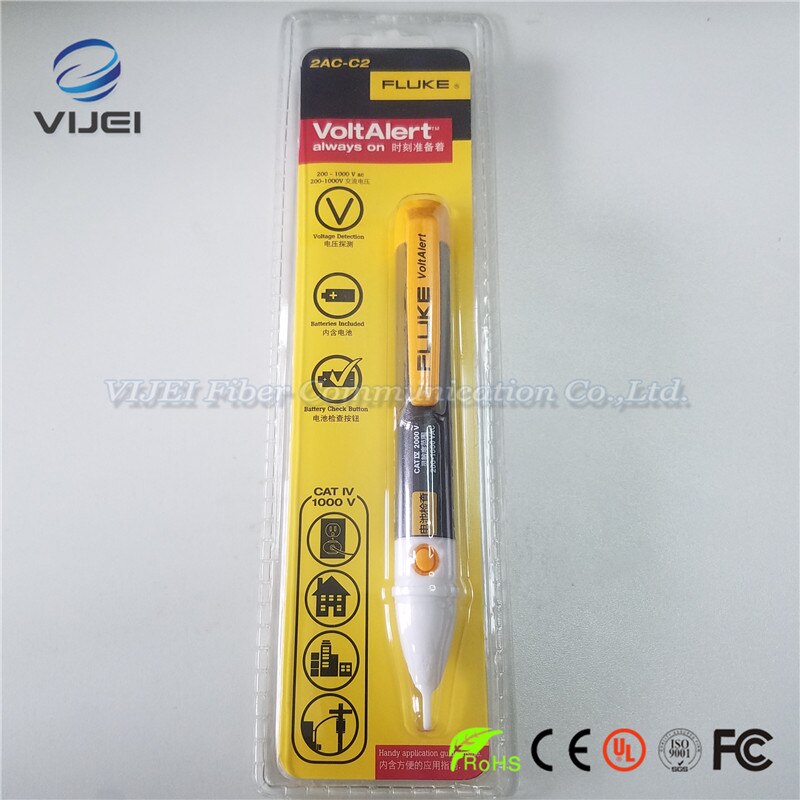 Fluke 2AC-C2 II Volt Alert FLUKE 2AC Sensor Non-contact Voltage Detector AC tester Stick electrical Detector Pen