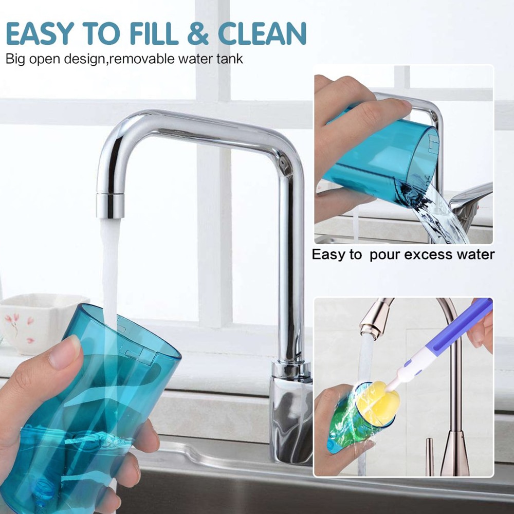 Protable Oral Irrigator Zahn wasser Jet wasser flosser kabellos Irrigator für zähne reinigung USB Aufladbare irrigator buccaltablette