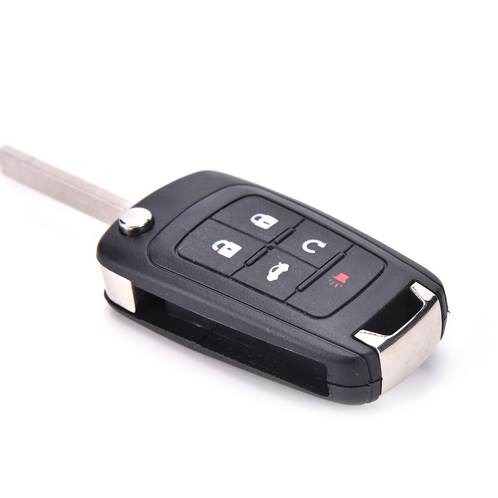 5 Button Flip Folding Key Shell Remote Case Fob For CHEVROLET Camaro Volt