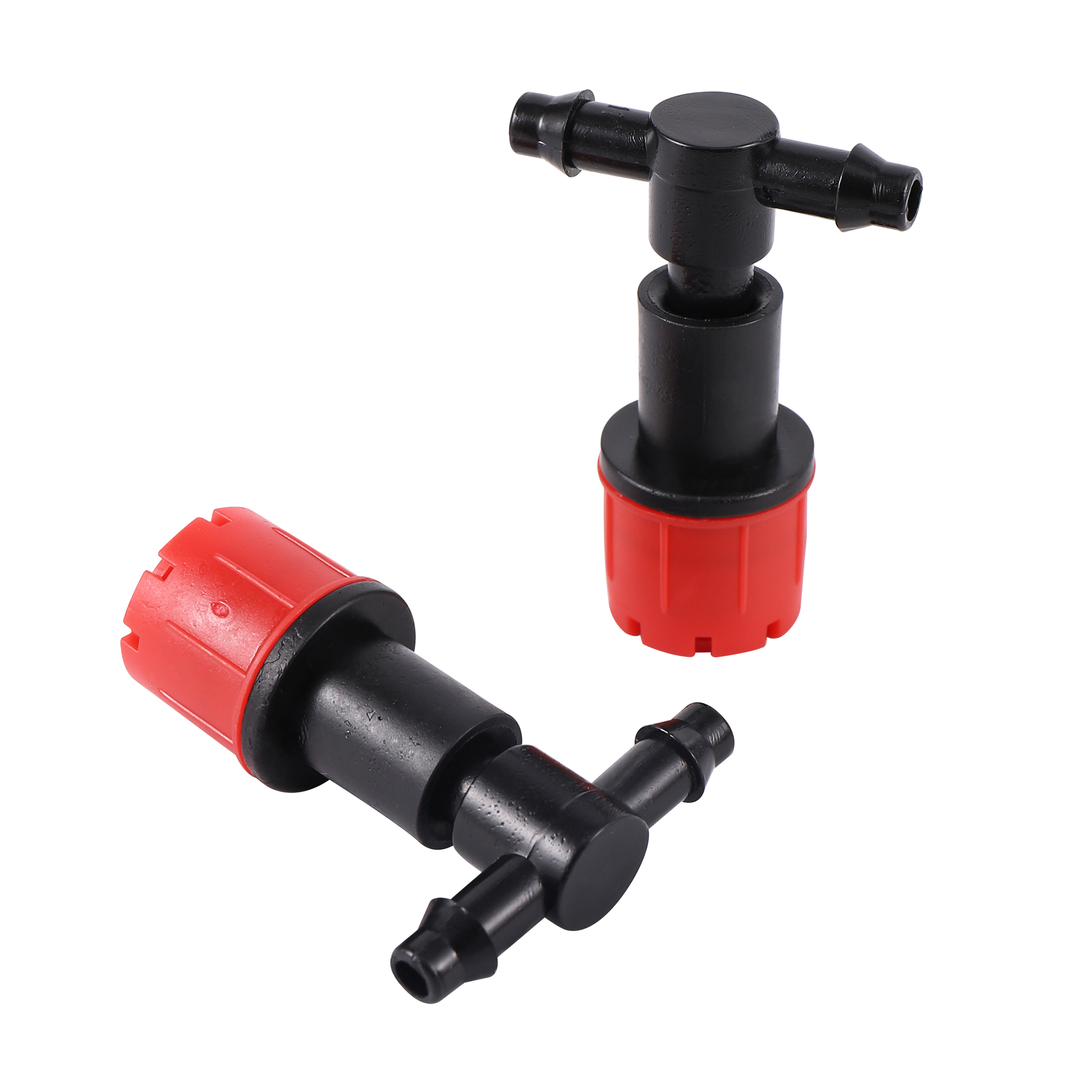 5Pcs 6mm 8 Hole Red Dripper Adjustable Drip Watering Emitter Garden Micro Drip Irrigation Potted Bonsai Plants Watering Drippers