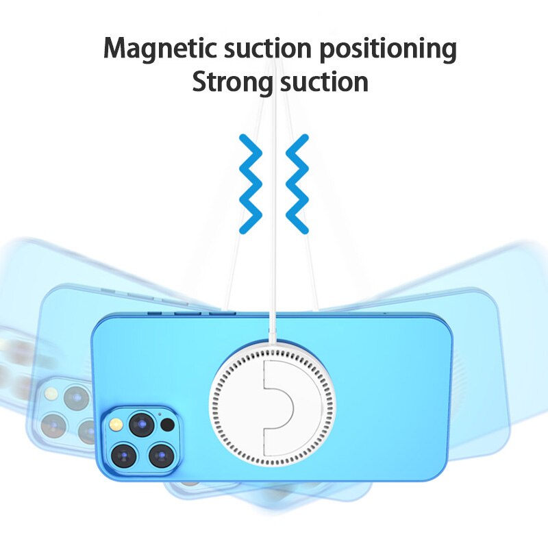15W Magnetic Qi Wireless Charging For iPhone 12 Pro Max Mini Fast Charger For iPhone 11 XS X Wireless Charger For Huawei Xiaomi