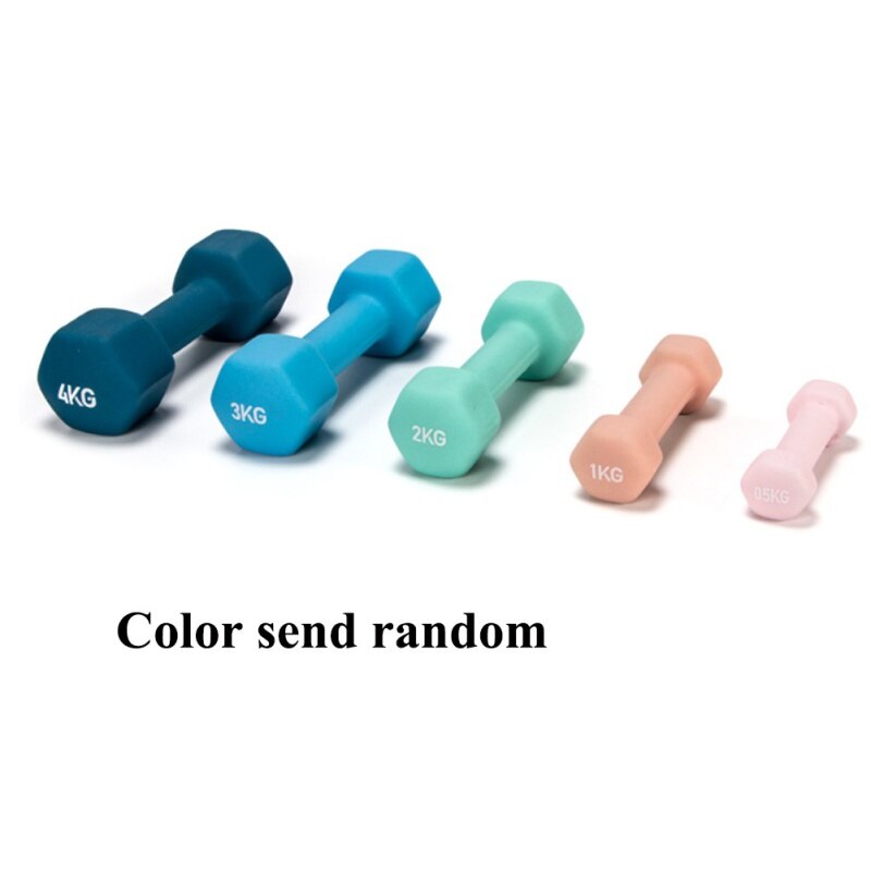1/1.5/2kg 1pc pequeno haltere braço fino casa crianças yaling plástico-mergulho aeróbica feminino fitness haltere cores aleatórias