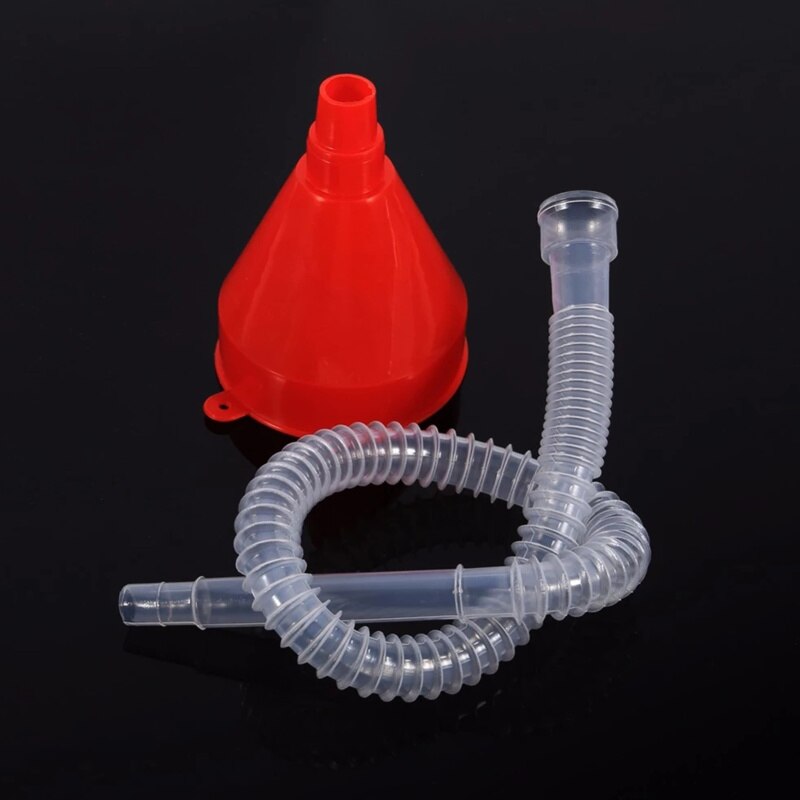 1Set Universal Car Motorcycle Filler Funnel Truck Vehicle Plastic Soft Spout Oil Pour Tool Car Styling Diesel Car Accessories