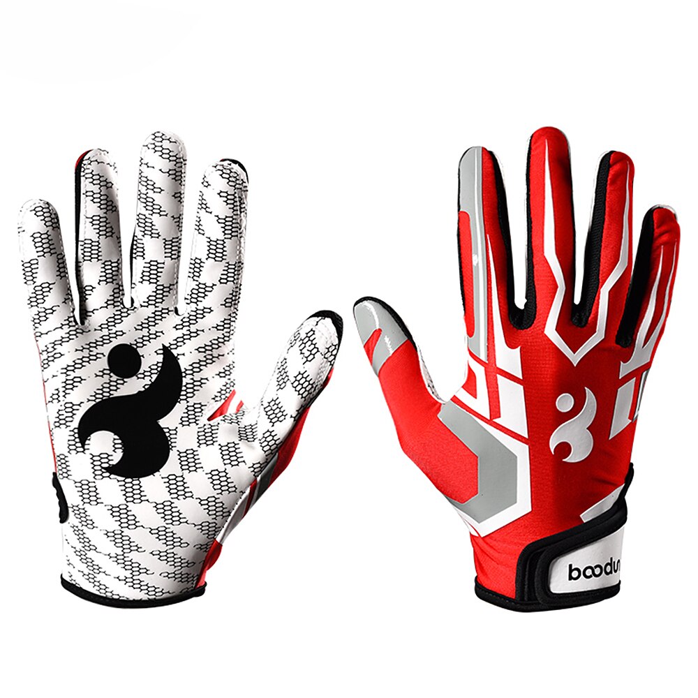 Gants de frappeur Unisexe Baseball Gants anti-dérapant Gants De Frappeur Pour Adultes Baseball Accessoires: Rouge / M