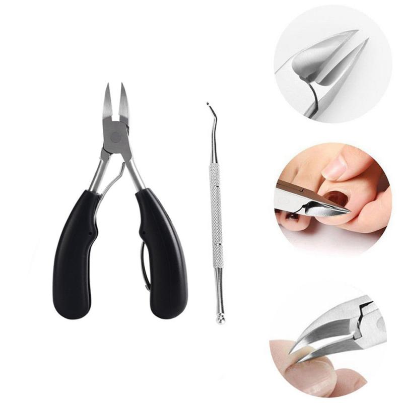 Nouvellement lourd orteil épais coupe-ongles pinces pédicure acier orteil coupe-ongles pour ongles épais ou incarné ongle