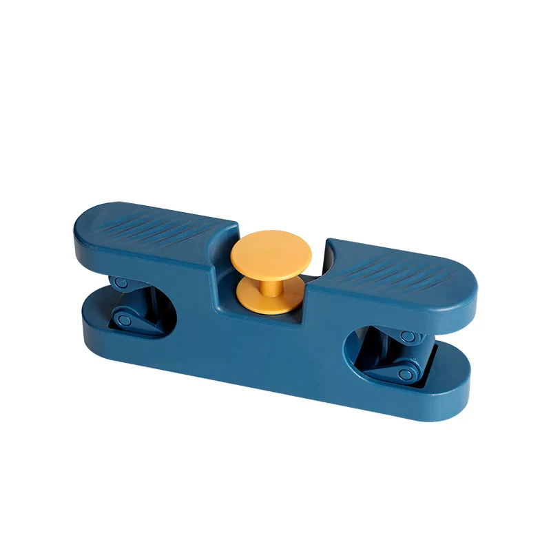 Mopp, Doppel clip, Clip Nagel frei Wand Mop Rack erhalten Mop Lagerung Besen Toiletten bürste Bad Lagerung: Licht Gelb