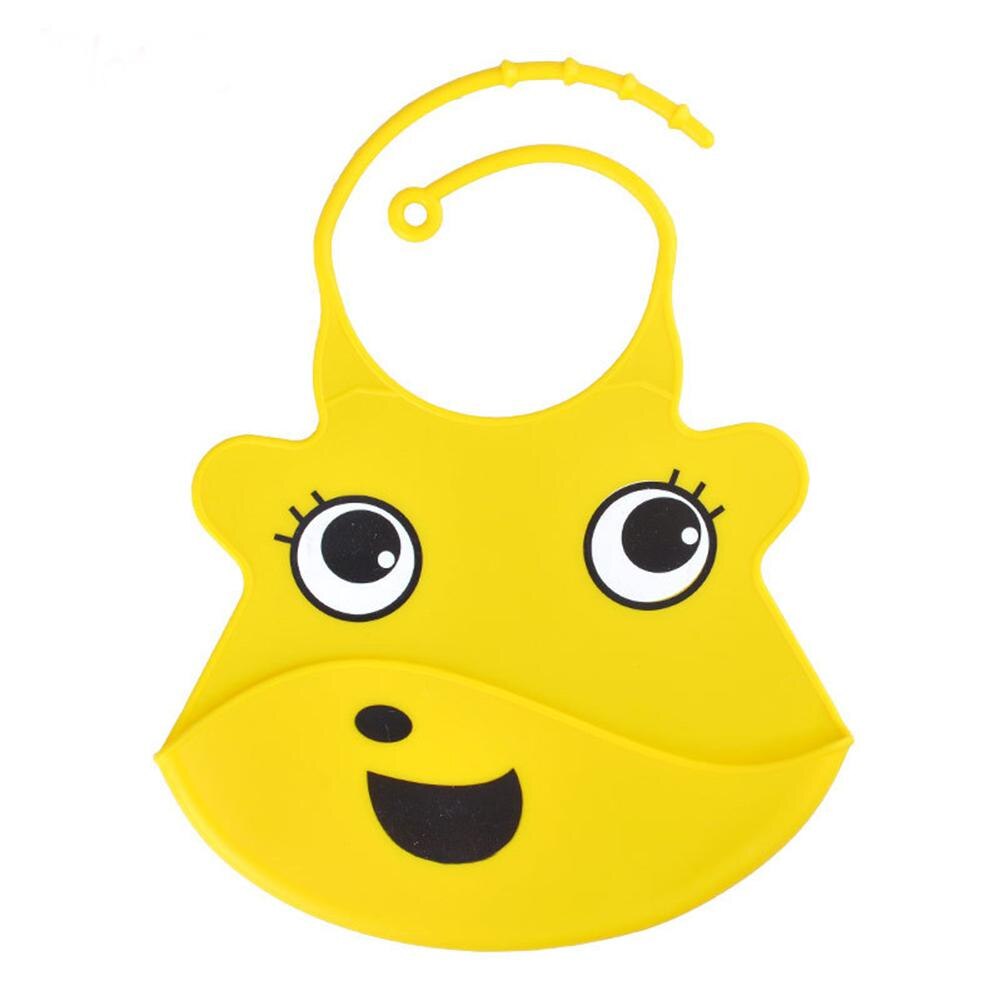 Newborn Waterproof Mouth Pocket Baby Eat Dirty Pad Baby Bib Newborn Waterproof Sippy Pocket: Lemon yellow