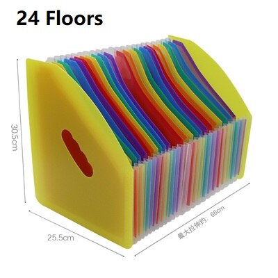 High Capacity A4 File Folder School Document Organiser Envelopes Desk Storage Student Paper Expanding Office Receipt: O