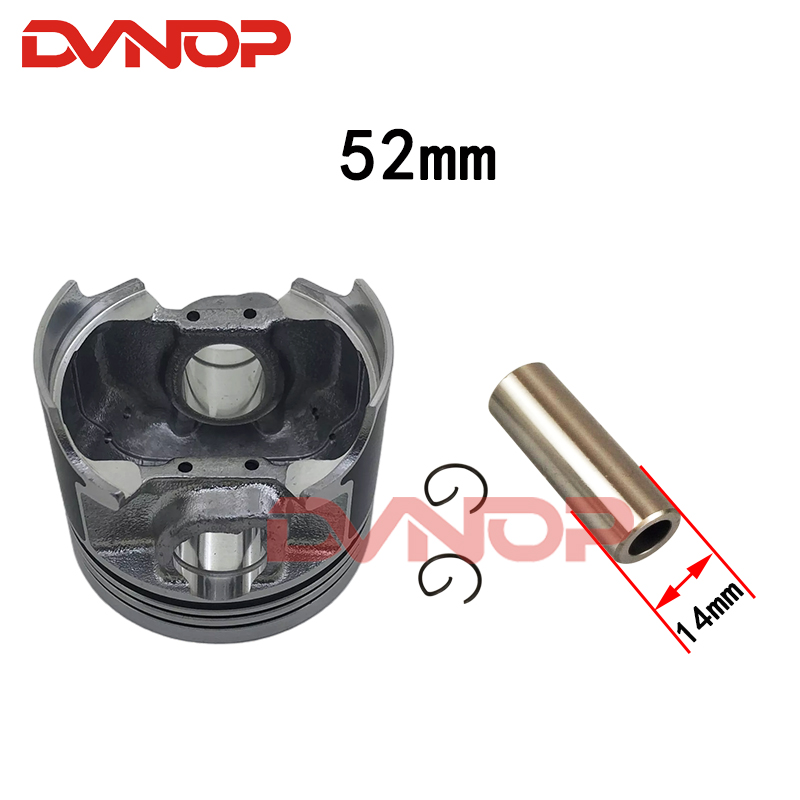 Anillo de pistón para motocicleta, conjunto de piezas de motocicleta, 52mm, AN125, HS125T, HJ125T, aplicable para Suzuki, 125cc