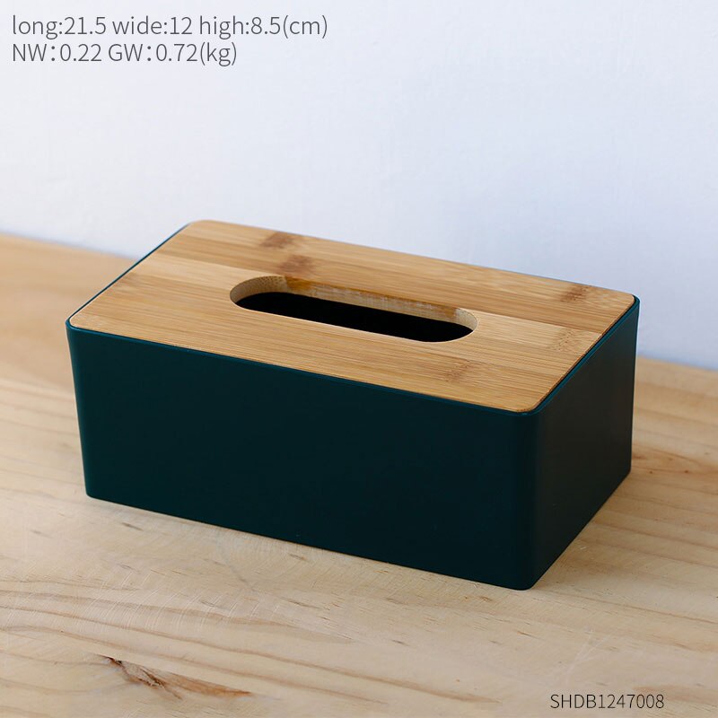 Nordic Tissue Box Multifunction Tissue Holder Decorative Tissue Boxes Living Room Bedroom Study Desk Decoration Accessories: B-green