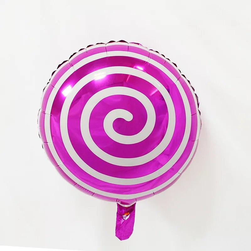 18 tommer runde slikkepinde folie balloner tillykke med fødselsdagen bryllup dekorationer glober forsyninger luftballoner oppusteligt legetøj: Rose