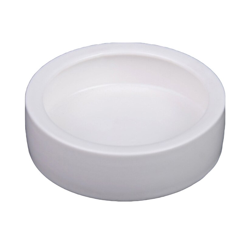 K5DC Witte Keramische Reptiel Ronde Feed Kom Worm Schotel Pet Bowls Mini Voedsel Water Anti-Escape Reptiel Feeder Voor anoles Bebaarde Huisdier