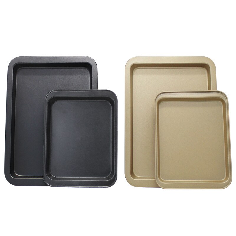 Rectangular Non-stick Bread Cake Baking Diy Oven Tray Baking Baking Rectangular Black Baking Tray Tray