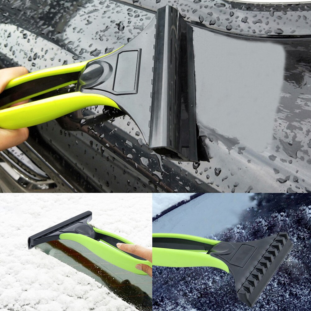 2-in-1 Car Ice Scraper PVC Snow Ice Remover Winter Car Deicer Cone Deicing Tool Scraping Shovel