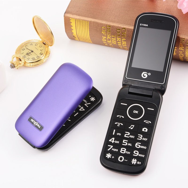 Originele 2.5 ''High Definition Screen Flip Spainish Goedkope Senior Magic Voice 6Pcs Speed Dial Gsm Drukknop russische Mobiele Telefoons