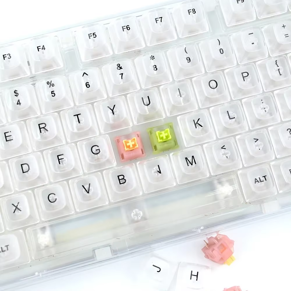 Outemu Silent Peach V3-schakelaar Mute Lemon V3-schakelaars Mechanisch toetsenbord Lineair tactiel 5-pins -swap Pre-gesmeerde PA66 POM-schakelaar