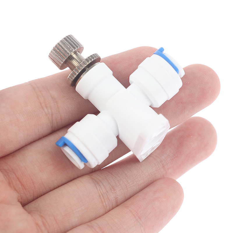 1/4" Hose RO Water Flow Adjust Valve Regulator Waterflow Control Valve Connector Fitting Water Speed Controller