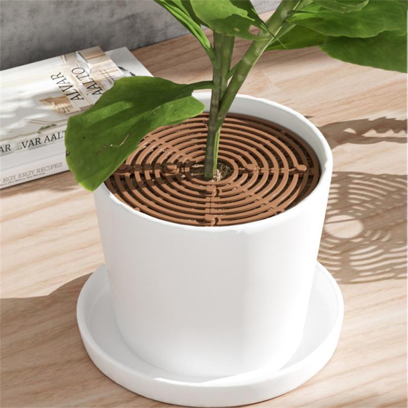 19/52CM Multi-use Plant Pot Cover Square/Round Plastic Pot Grid Soil Guard Cover Plant Protector Garden Accessories